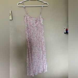 Pink Floral Middie Dress